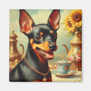 Aimant Peinture vintage Pinscher