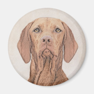 Aimant Peinture Vizsla - Joli art original chien