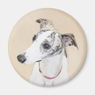 Aimant Peinture Whippet - Jolie art original chien