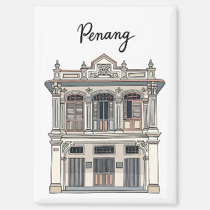 Aimant Penang Malaisie façade de magasin de maison atelie