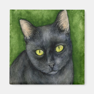 Aimant Pénélope - l'aimant chanceux de chat noir