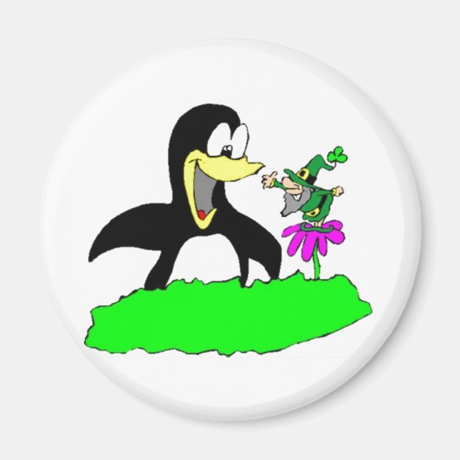 Aimant Penguin et Leprechaun (Devant)