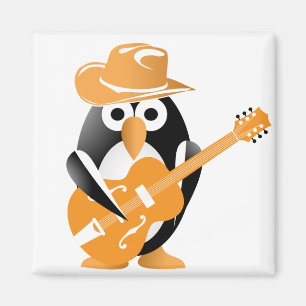 Aimant Penguin guitarist