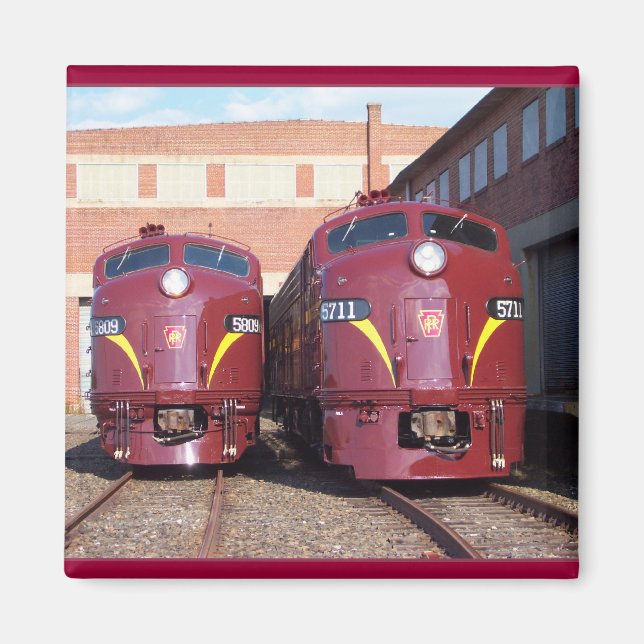 Aimant Pennsylvania Railroad E-8a, s (JTFS) 5809 et 5711 (Devant)