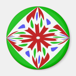 Aimant Pennsylvanie Dutch Hex Sign Welcome