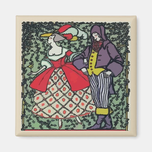 Aimant Pennsylvanie Dutch, Punch et Judy (Devant)