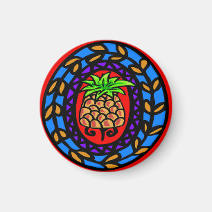 Aimant Pennsylvanie Dutch Welcome Hex Sign Pineappy