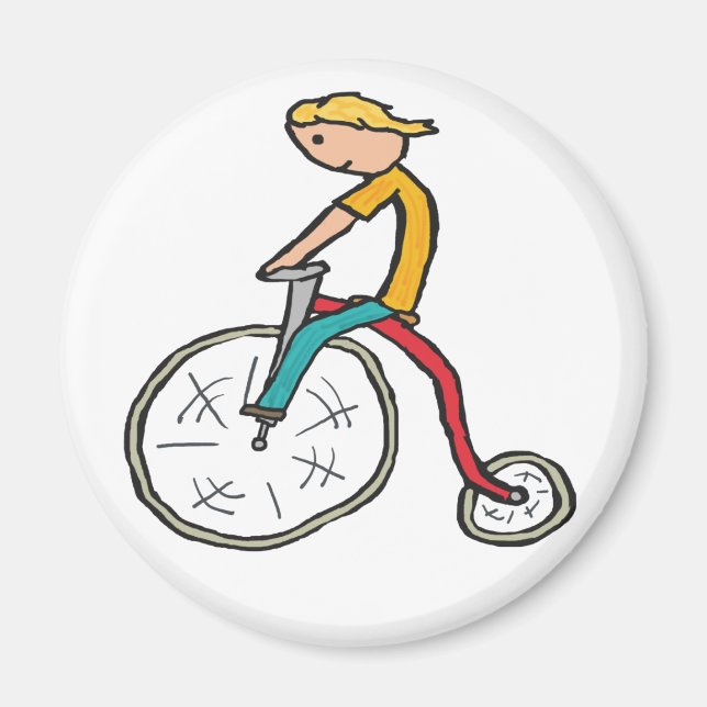 Aimant Penny Farthing (Devant)