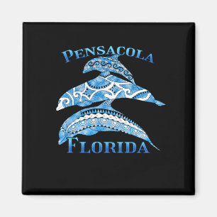 Aimant Pensacola Floride Dauphins tribaux de vacances