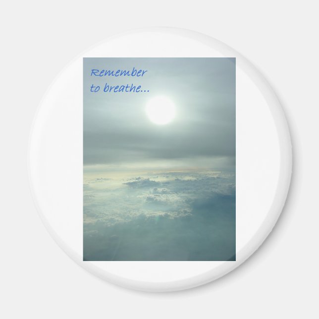 Aimant Pensez à respirer (Devant)