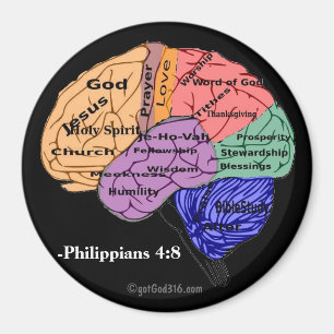 Aimant Pensez sur l'écriture sainte de gotGod316.com de