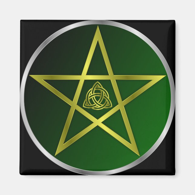 Aimant Pentacle or (Devant)