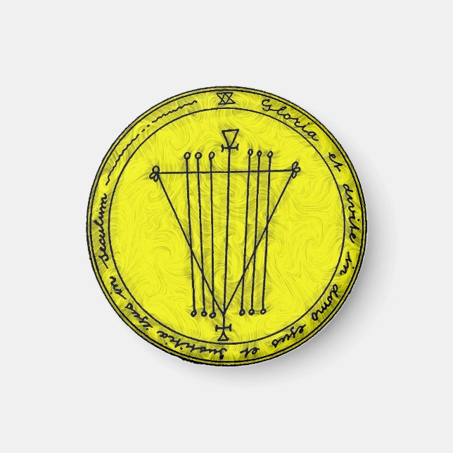 Aimant Pentacle pour la richesse et l'honneur (Devant)