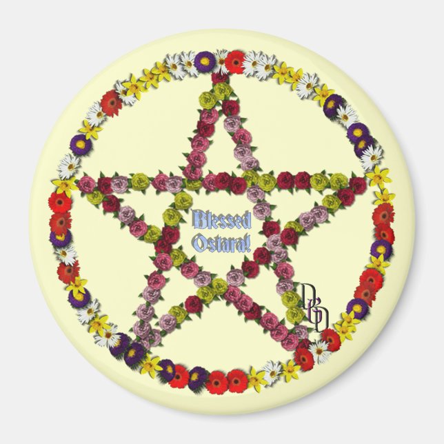 Aimant Pentacle printanier (Devant)