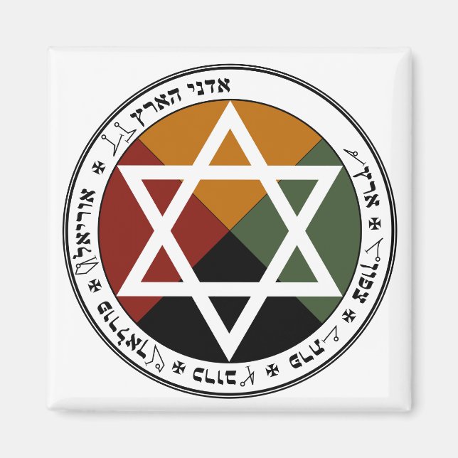 Aimant Pentacle Terre (Devant)