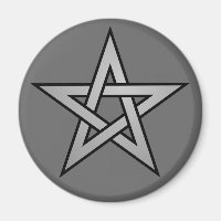 Pentagramme gris sur gris