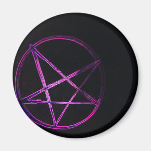 Aimant pentagramme jaune