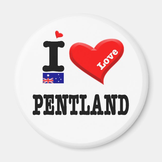 Aimant PENTLAND - I Love (Devant)