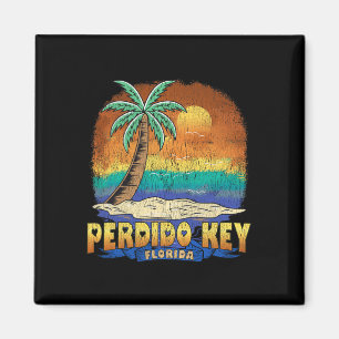 Aimant Perdido Key Floride Vintage Souvenir dénudé