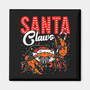 Aimant Père Claws Noël Crab drôle Lumières Fêtes de Noël 