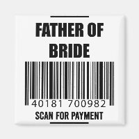 Père de la mariée, scannez pour payer le T-shirt P