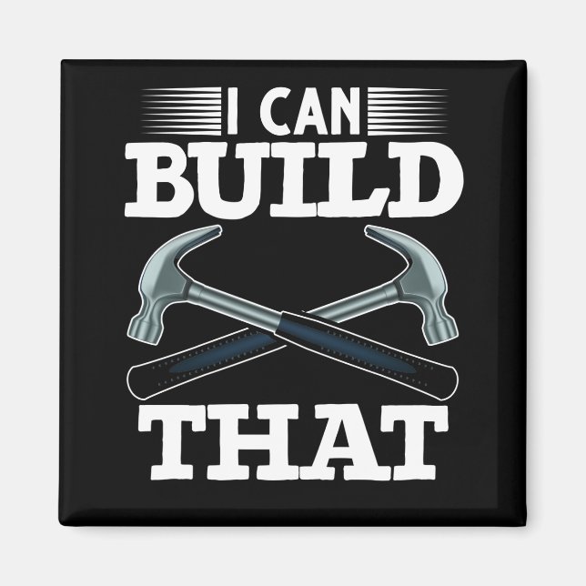 Aimant Père Handyman Humour de menuisier (Devant)