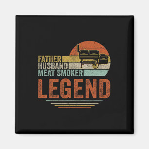 Aimant Père Huse Viande Fumeur Légende Griller Papa Viand