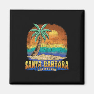 Aimant Père Noël Barbara Californie Vintage désorganisée 