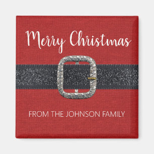 Aimant Père Noël Belt Joyeux Noël