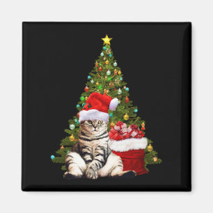 Aimant Père Noël Cat