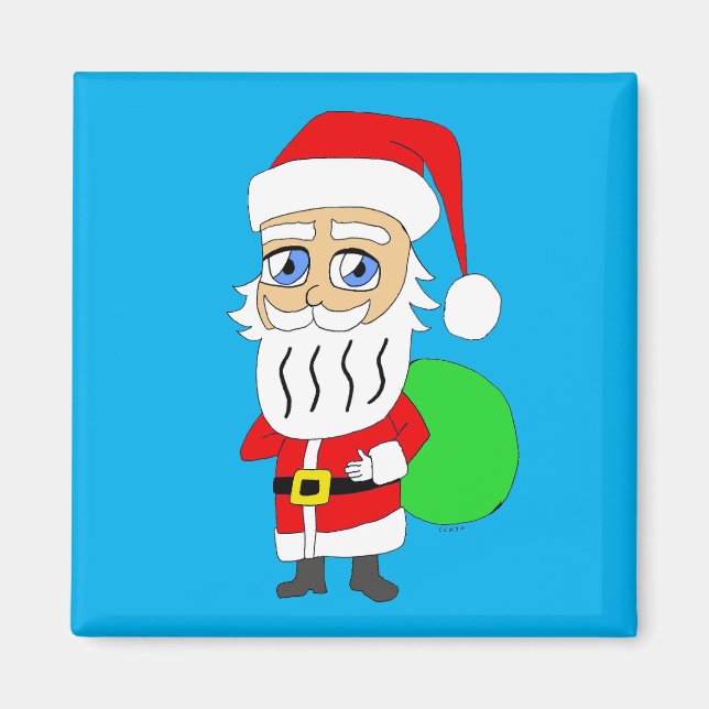 Aimant Père Noël Chibi     (Devant)