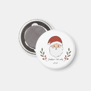 Aimant Père Noël cosy personnalisé Noël