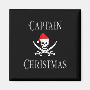 Aimant Père Noël de Noël Capitaine Pirate Crâne Chapeau S