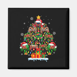 Aimant Père Noël Elf Reindeer Contrôleurs de jeu Noël col