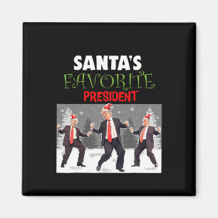Aimant Père Noël Favori Président Père Noël Trump Danser 