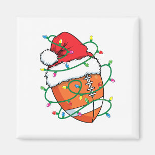 Aimant Père Noël Football Sports Ball Hommes garçons Noël