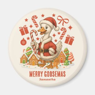 Aimant Père Noël Goose Christmas Holiday Frigo