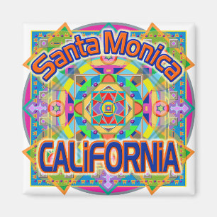 Aimant Père Noël Monica CALIFORNIA : Un grand bonheur