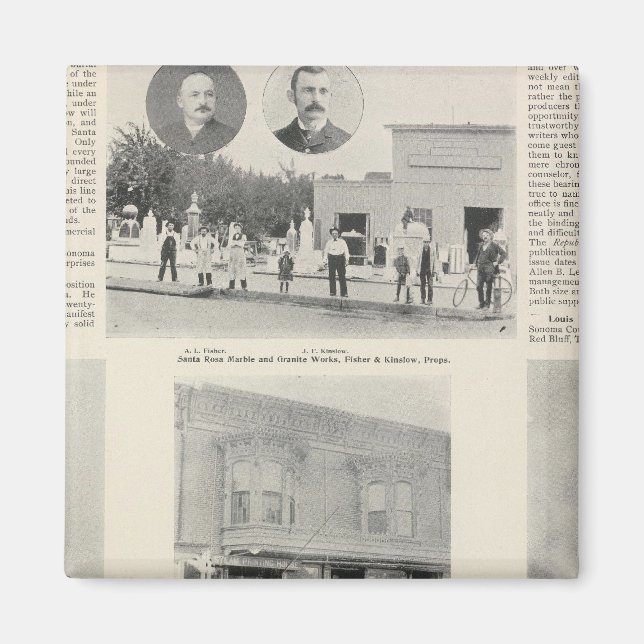 Aimant Père Noël Rosa, Californie 2 (Devant)