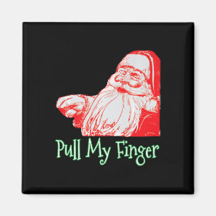 Aimant Père Noël Tirer Mon Doigt Drôle Noël Fart Humour P