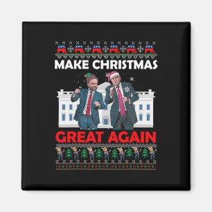 Aimant Père Noël Trump Dance Rendre Noël magnifique à nou