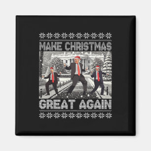 Aimant Père Noël Trump Danse Rendre Noël super moche