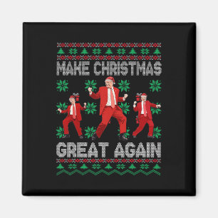 Aimant Père Noël Trump Danse Rendre Noël super moche