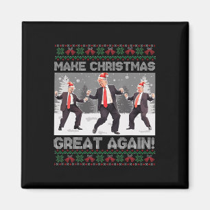 Aimant Père Noël Trump Danse Rendre Noël super moche