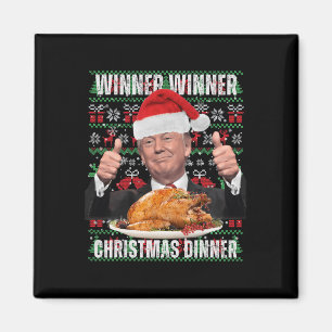 Aimant Père Noël Trump Noël Humour Funny Trump Noël 3