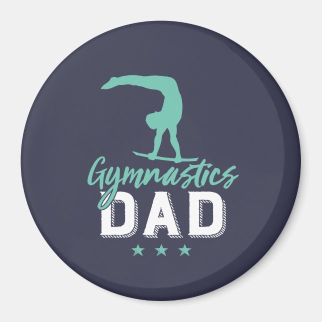 Aimant Père père de la gymnastique avec fille de la gymna (Devant)
