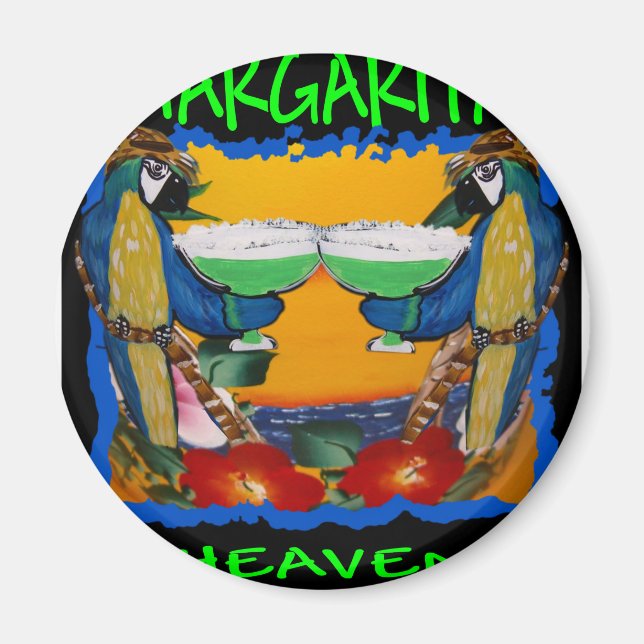 Aimant Perroquets de fête (Devant)