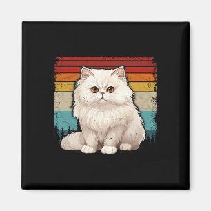 Aimant Perse Chat Vintage détendu Style Rétro Cool Pe