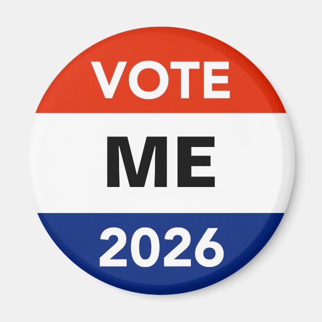 Aimant Personal Vote 2026 Midterm Election Campaign (Devant)