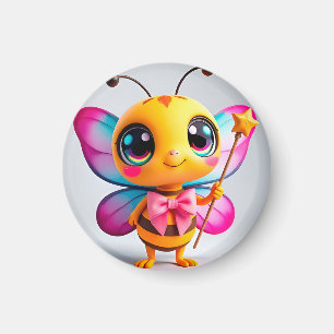 Aimant Personnage de fée abeille dessin animé adorable
